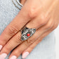 Crafted Couture - Red - Paparazzi Ring Image
