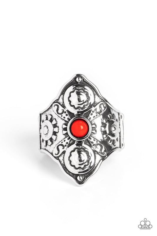 Crafted Couture - Red - Paparazzi Ring Image