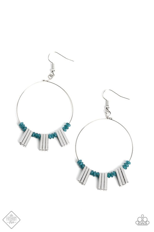 Luxe Lagoon - Blue - Paparazzi Earring Image