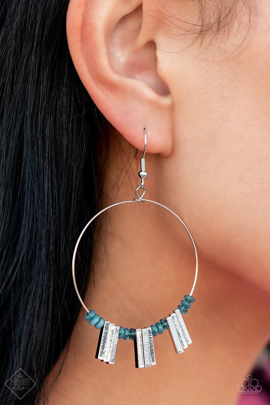 Luxe Lagoon - Blue - Paparazzi Earring Image