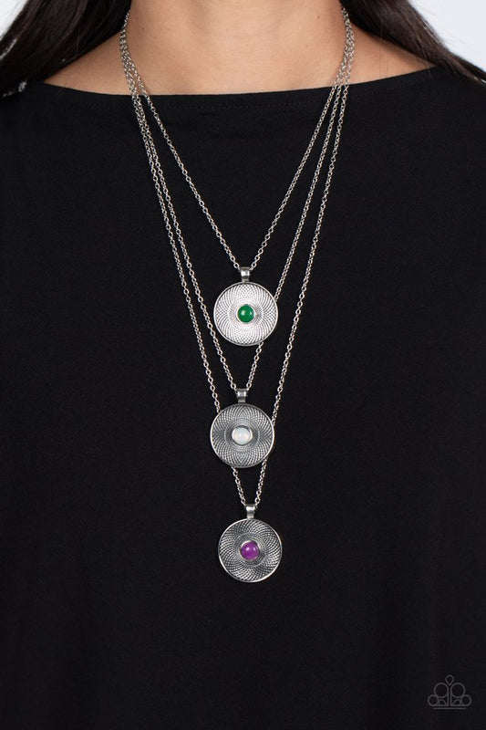 Geographic Grace - Purple - Paparazzi Necklace Image