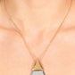 Posh Pyramid - Gold - Paparazzi Necklace Image