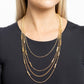 Metallic Monarch - Gold - Paparazzi Necklace Image