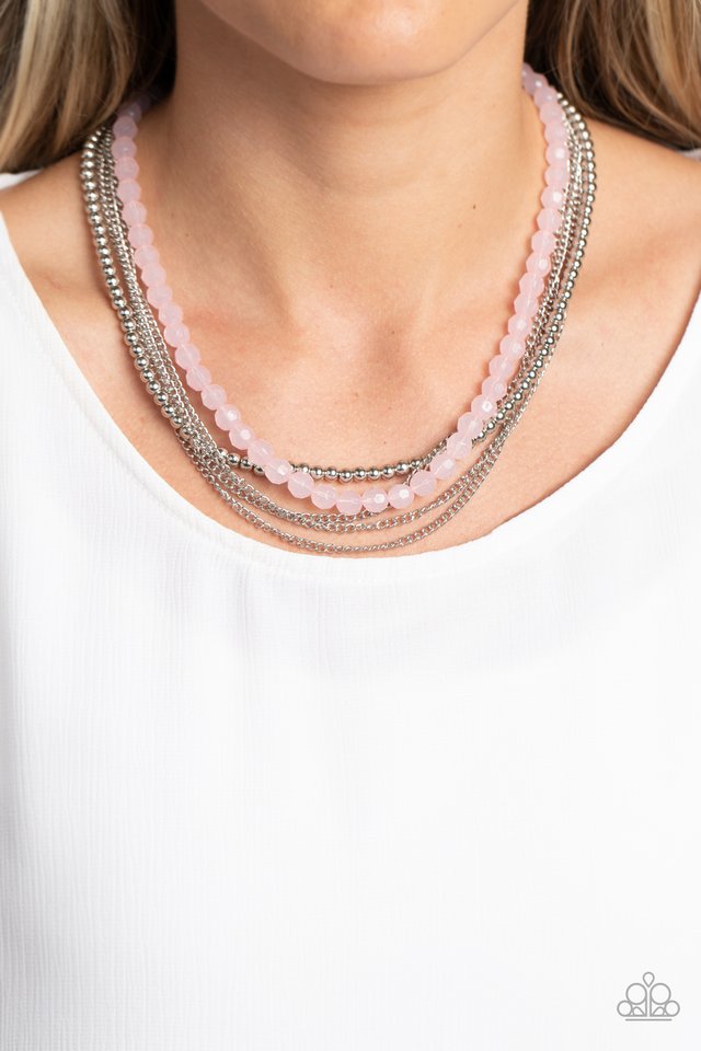 Boardwalk Babe - Pink - Paparazzi Necklace Image