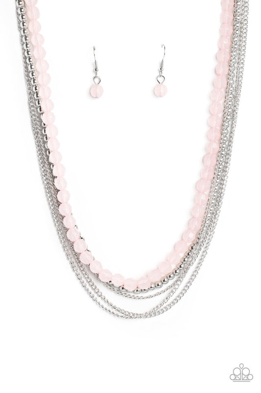 Boardwalk Babe - Pink - Paparazzi Necklace Image