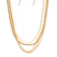 Boardwalk Babe - Gold - Paparazzi Necklace Image