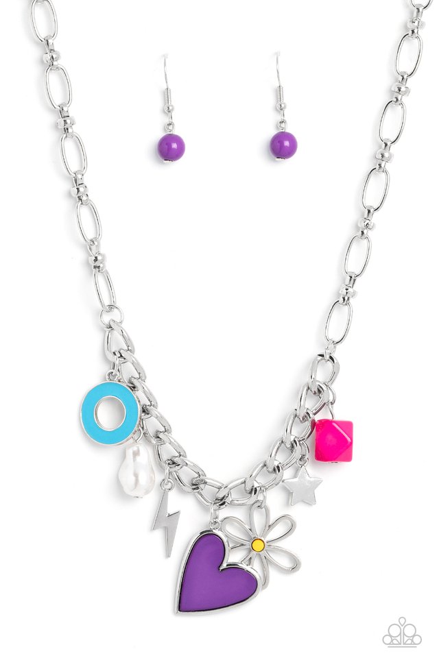 Living in CHARM-ony - Purple - Paparazzi Necklace Image