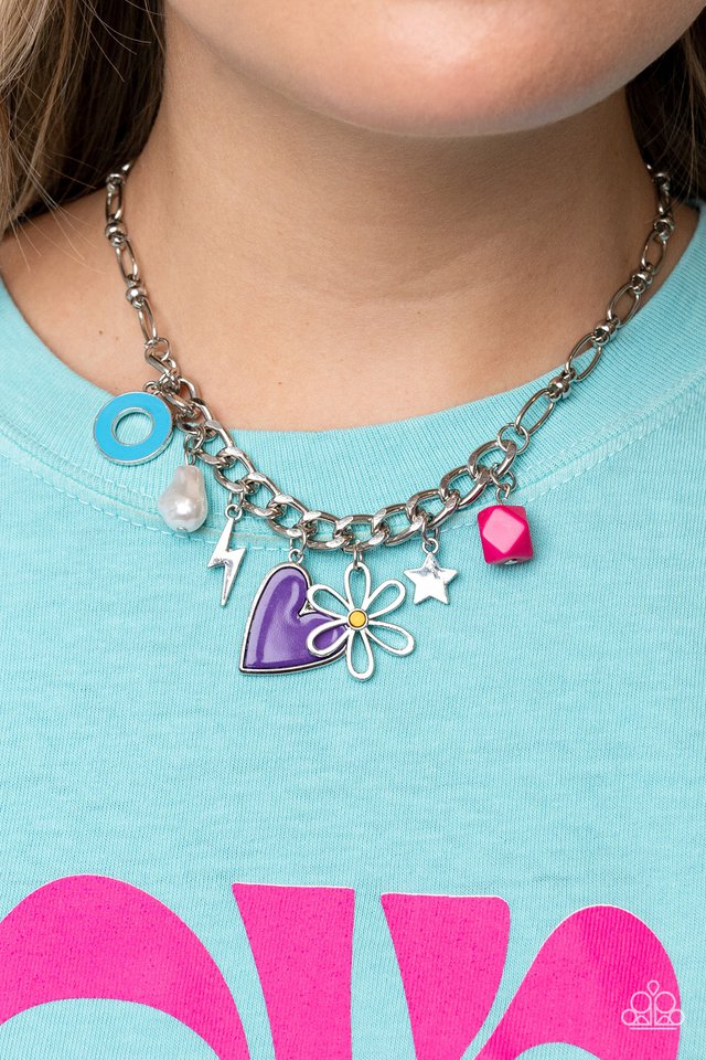 Living in CHARM-ony - Purple - Paparazzi Necklace Image