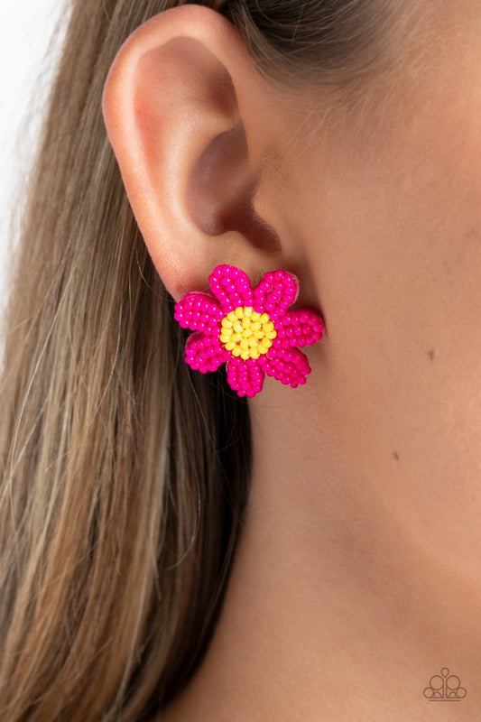 Sensational Seeds - Pink - Paparazzi Earring Image