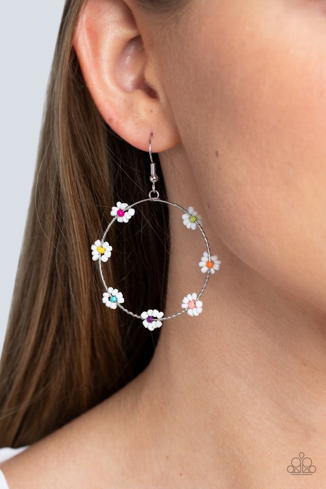 Dainty Daisies - Multi - Paparazzi Earring Image