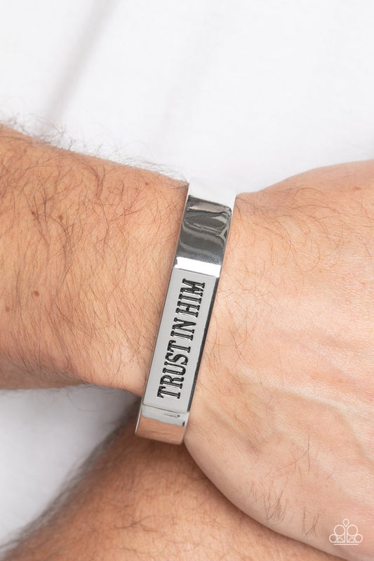 Trusting Trinket - Silver - Paparazzi Bracelet Image