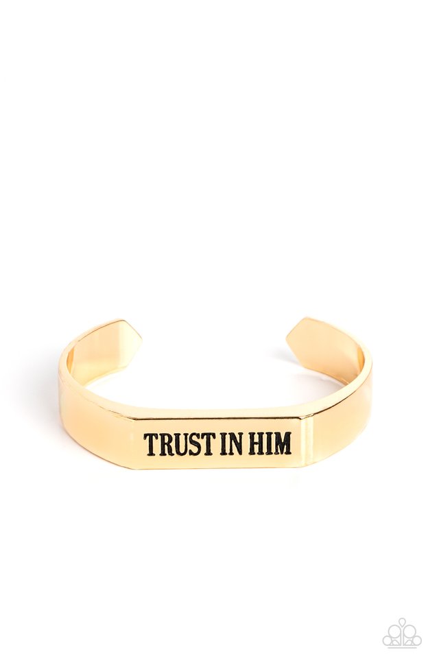 Trusting Trinket - Gold - Paparazzi Bracelet Image