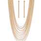 Cascading Chains - Gold - Paparazzi Necklace Image