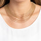Cascading Chains - Gold - Paparazzi Necklace Image