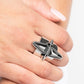 Combustible Compass - Silver - Paparazzi Ring Image