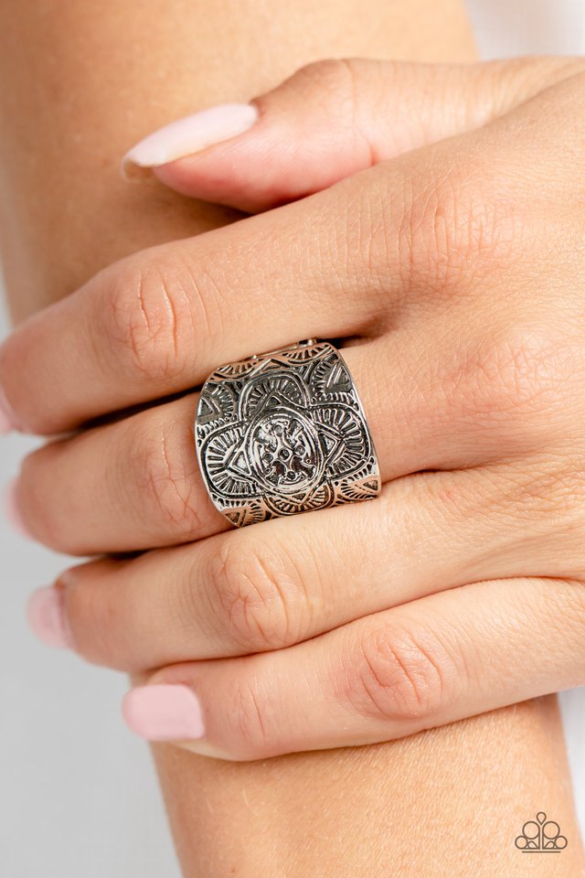 Argentine Arches - Silver - Paparazzi Ring Image