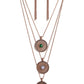 Geographic Grace - Copper - Paparazzi Necklace Image