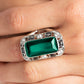 Radiant Rhinestones - Green - Paparazzi Ring Image