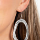 Scintillating Shareholder - White - Paparazzi Earring Image