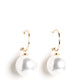 PEARL of My Eye - Gold - Paparazzi Earring Image