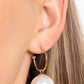 PEARL of My Eye - Gold - Paparazzi Earring Image