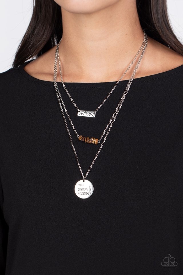 Miracle Mountains - Brown - Paparazzi Necklace Image
