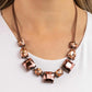 Elevated Edge - Copper - Paparazzi Necklace Image