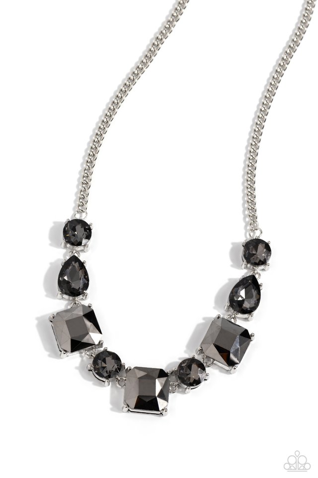 Elevated Edge - Silver - Paparazzi Necklace Image