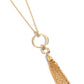 Tassel Tune - Gold - Paparazzi Necklace Image