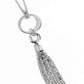 Tassel Tune - White - Paparazzi Necklace Image