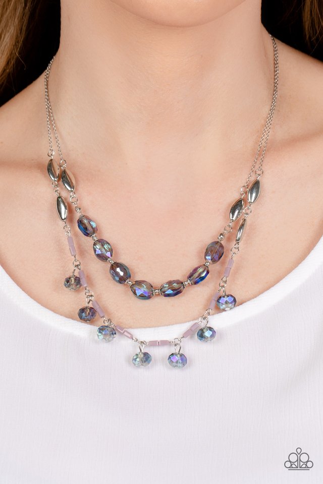 Sheen Season - Blue - Paparazzi Necklace Image