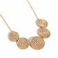 Medaled Mosaic - Gold - Paparazzi Necklace Image