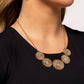 Medaled Mosaic - Gold - Paparazzi Necklace Image