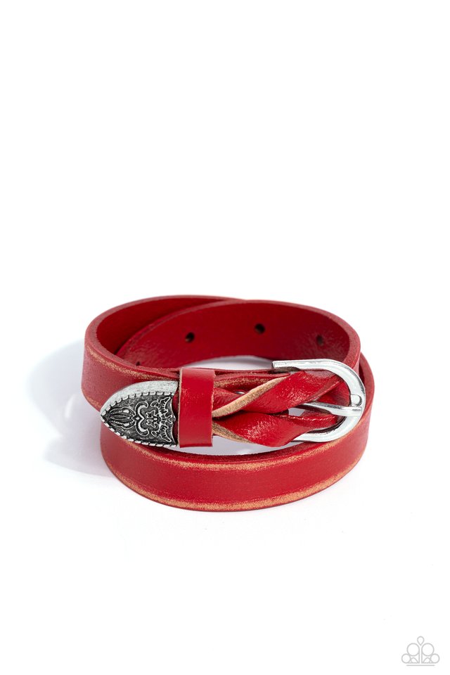 Coat of Arms Couture - Red - Paparazzi Bracelet Image