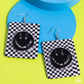 Cheeky Checkerboard - Black - Paparazzi Earring Image