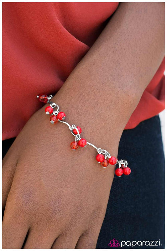 Paparazzi Bracelet ~ Metropolitan - Red