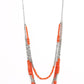 Newly Neverland - Orange - Paparazzi Necklace Image