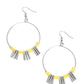 Luxe Lagoon - Yellow - Paparazzi Earring Image