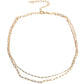 Polished Paperclips - Gold - Paparazzi Necklace Image