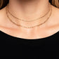 Polished Paperclips - Gold - Paparazzi Necklace Image