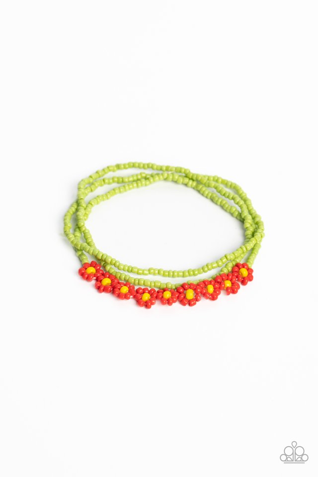 Buzzworthy Botanicals - Red - Paparazzi Bracelet Image