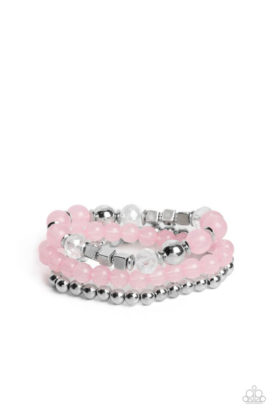 CUBE Your Enthusiasm - Pink - Paparazzi Bracelet Image
