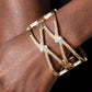 Entrancing Etiquette - Gold - Paparazzi Bracelet Image