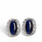 Shimmery Statement - Blue - Paparazzi Earring Image