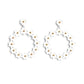 Daisy Meadows - White - Paparazzi Earring Image