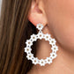 Daisy Meadows - White - Paparazzi Earring Image