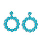 Daisy Meadows - Blue - Paparazzi Earring Image