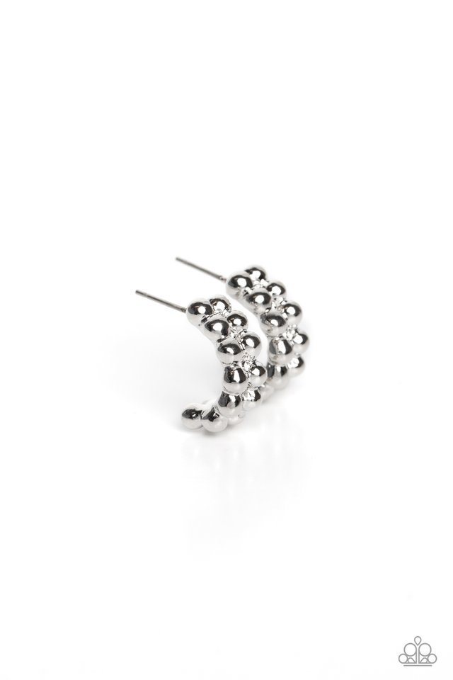 Bubbling Beauty - Silver - Paparazzi Earring Image