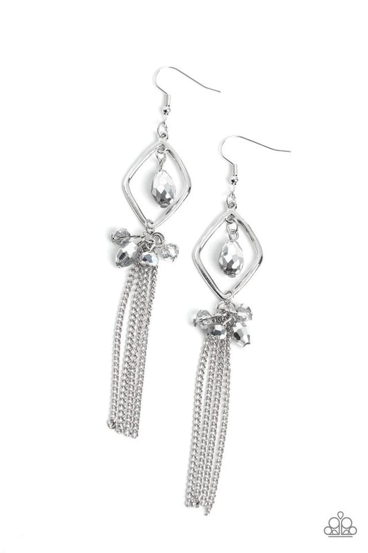 Effulgent Era - Silver - Paparazzi Earring Image