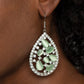 Cats Eye Class - Green - Paparazzi Earring Image